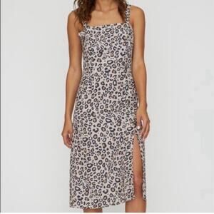 NEW Sanctuary Georgina Cheetah Leopard Print Midi Sundress Size: 4 Small